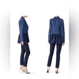 Deborah Lyons Pleated Kaya denim blazer multiple available‎
